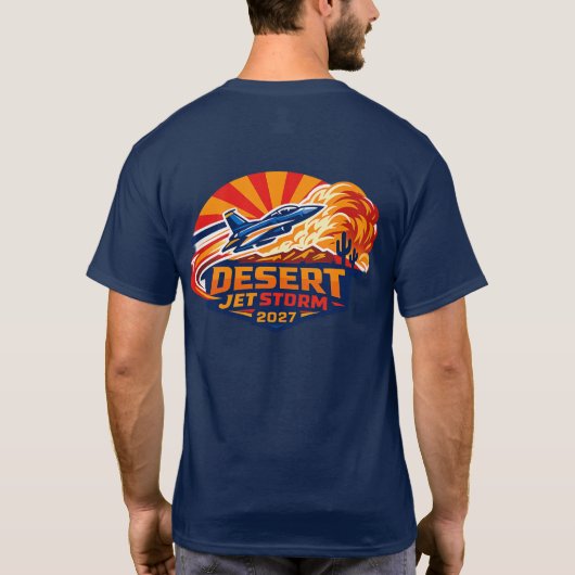 Desert Jet Storm 2027 Tシャツ (裏面)