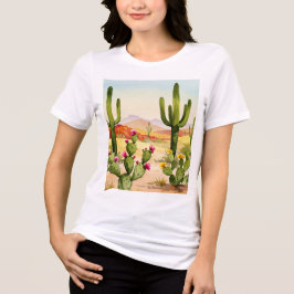 Desert landscape トライブレンドTシャツ