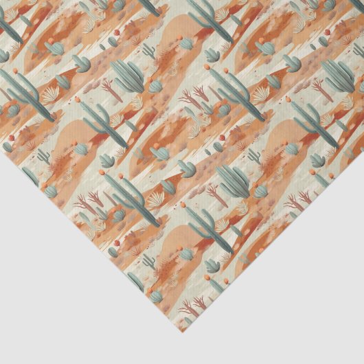 Desert Landscape Cactus Decoupage 薄葉紙 (詳細)
