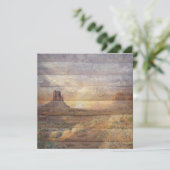 Desert Landscape Monument Valley And Cloudy Sky カード (スタンド正面)