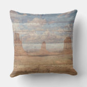 Desert Landscape Sandstone Buttes And Heavenly Sky アウトドアクッション (裏面)