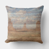 Desert Landscape Sandstone Buttes And Heavenly Sky アウトドアクッション (正面)