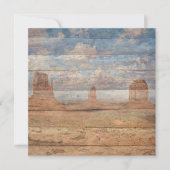 Desert Landscape Sandstone Buttes And Heavenly Sky カード (正面)