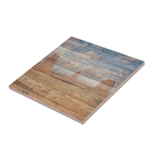 Desert Landscape Sandstone Buttes And Heavenly Sky タイル (側面)