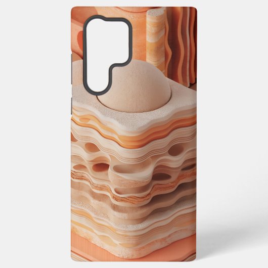 Desert Modern Art Samsung Galaxy Case Galaxyケース (裏面)