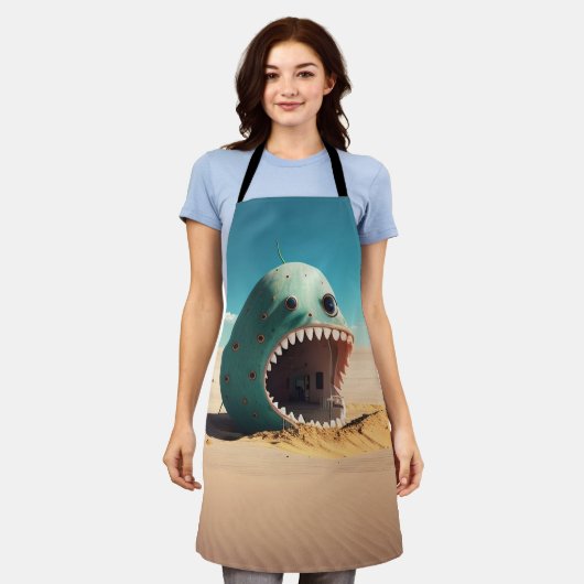 Desert monster house エプロン (着用した状態)