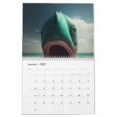 Desert monster house カレンダー (1月 2027)