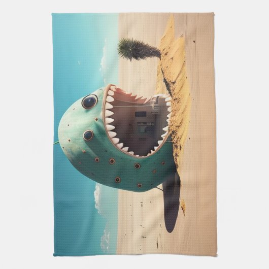 Desert monster house キッチンタオル (縦)