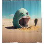 Desert monster house シャワーカーテン (正面)