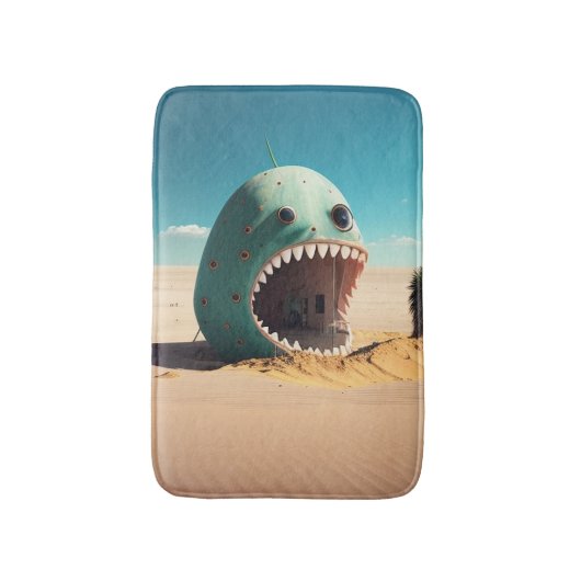 Desert monster house バスマット (正面縦)
