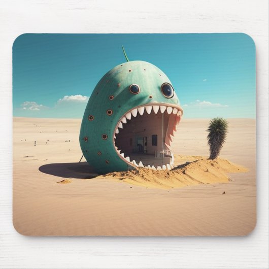 Desert monster house マウスパッド (正面)