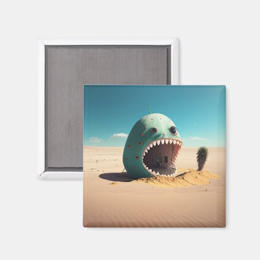 Desert monster house マグネット (正面/裏面)