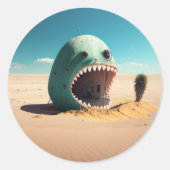Desert monster house ラウンドシール (正面)