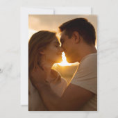 Desert Mountain Watercolor Photo Wedding セーブザデート (裏面)