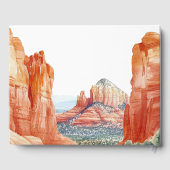 Desert Mountain Watercolor Wedding ゲストブック (裏面)