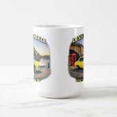Desert Muscle Retro Car Design コーヒーマグカップ (中央)
