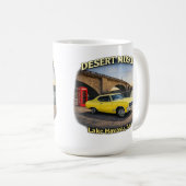 Desert Muscle Retro Car Design コーヒーマグカップ (正面右)