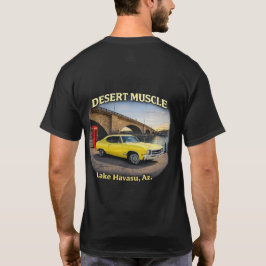 Desert Muscle Retro Car Design Tシャツ