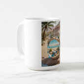 Desert Oasis Glass Mug コーヒーマグカップ (正面左)