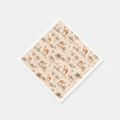 Desert Palms & Camels Napkins – Brown Theme スタンダードカクテルナプキン (角)