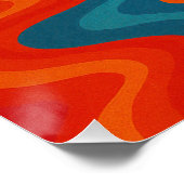 Désert Psychédélique au Soleil Tourbillonnant ポスター (コーナー)