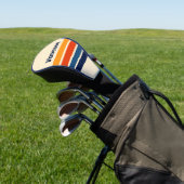 Desert Retro Rainbow Across Striping with Name ゴルフヘッドカバー (インサイチュ)