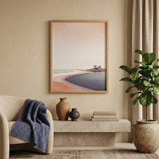 Desert River Wall Art for Living Room Decor ポスター
