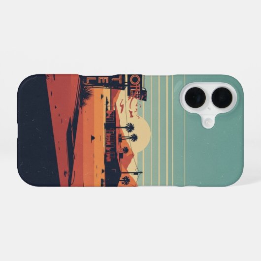 Desert Road Motel iPhone 16ケース (裏面横)