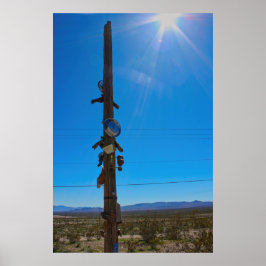 Desert Roadside Art ポスター