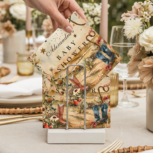 Desert Rodeo Western Baby Shower スタンダードカクテルナプキン