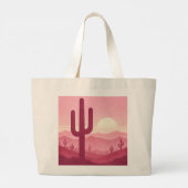 Desert Rose Bridesmaid Tote Bag – Boho ラージトートバッグ (裏面)