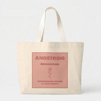 Desert Rose Bridesmaid Tote Bag – Boho ラージトートバッグ