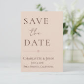 Desert Rose – Minimalist Wedding  Save the Date  セーブザデート (スタンド正面)