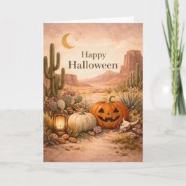 Desert Sage Cactus Halloween カード