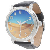 Desert Sand Wrist Watch – Blue Sky Nature Inspired 腕時計 (アングル)