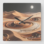 Desert Sands Wall Clock スクエア壁時計 (正面)