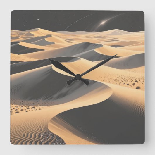 Desert Sands Wall Clock スクエア壁時計 (正面)