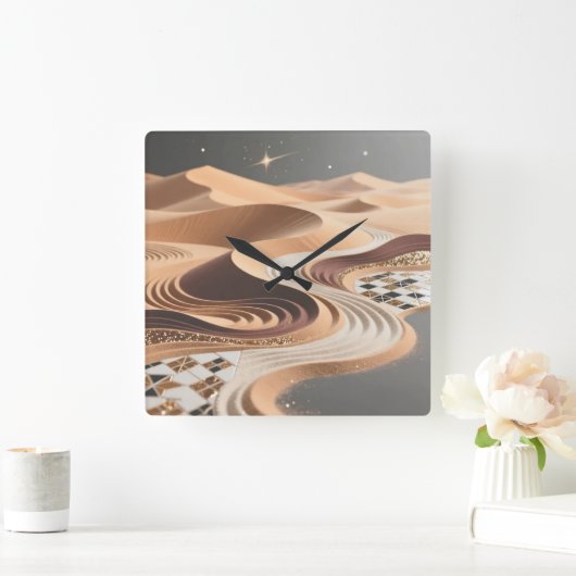 Desert Sands Wall Clock スクエア壁時計 (ホーム)