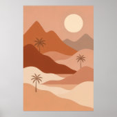 Desert Serenity | ボヘミアン風壁面アート ポスター (正面)