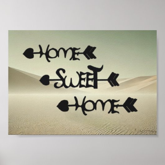 Desert Serenity – Home Sweet Home in the Sand Dune ポスター (正面)