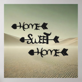 Desert Serenity – Home Sweet Home in the Sand Dune ポスター