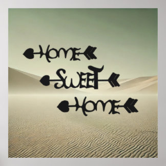 Desert Serenity – Home Sweet Home in the Sand Dune ポスター