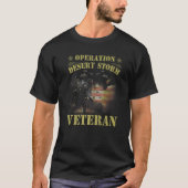 Desert Storm Veteran Operation Desert Storm US Fla Tシャツ (正面)