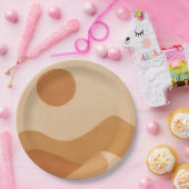 Desert Sun Minimal ペーパープレート (パーティー)