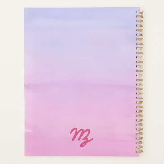 Desert Sunset  プランナー手帳 (裏面)