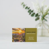 Desert Sunset Southwestern Business Card 名刺 (スタンド正面)