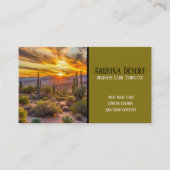 Desert Sunset Southwestern Business Card 名刺 (正面)