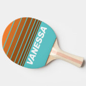 Desert Teal Horizon Striping with Name 卓球ラケット (横)