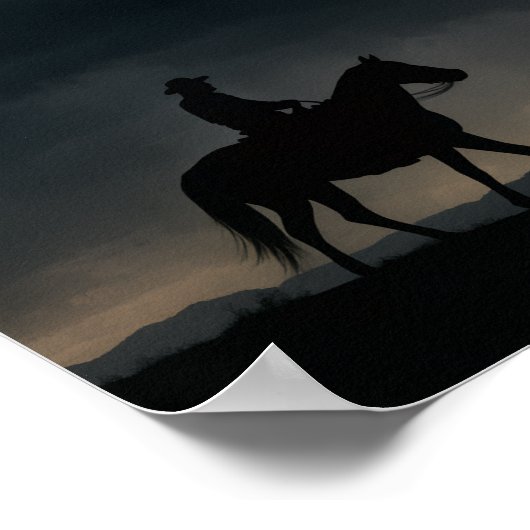 Desert Thunderstorm Poster - Lightning Strike  ポスター (角)