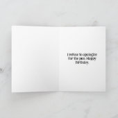 Desert Tortoise Folded Birthday Card カード (内部)